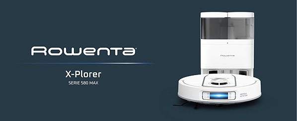 Robot Vacuum Rowenta RR9547E0 X-Plorer S580 Max Wet & Dry Animal ...