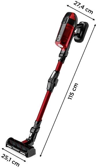 Upright Vacuum Cleaner Rowenta RH98A9WO X-Force Flex 12.60 3in1 Animal Auto 150AW, 25.2V, 45min ...