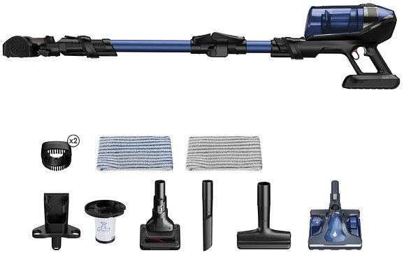 Upright Vacuum Cleaner Rowenta RH98C0WO X-Force Flex 12.60 4in1 Aqua Auto 150AW, 25.2V, 45min ...
