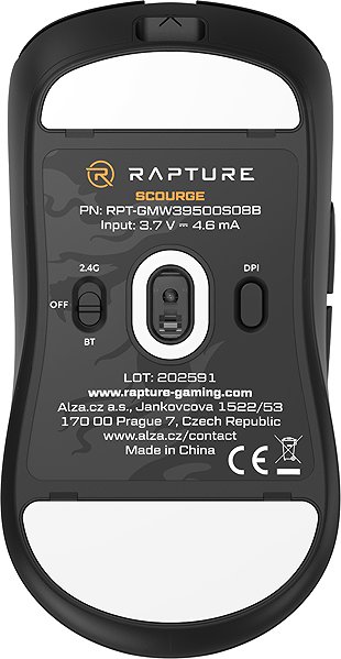 Gaming Mouse Rapture SCOURGE, black ...