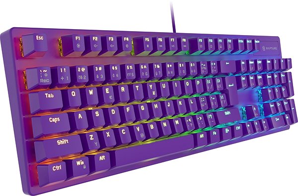 Gaming Keyboard Rapture X-RAY Outemu Red Purple - CZ/SK ...