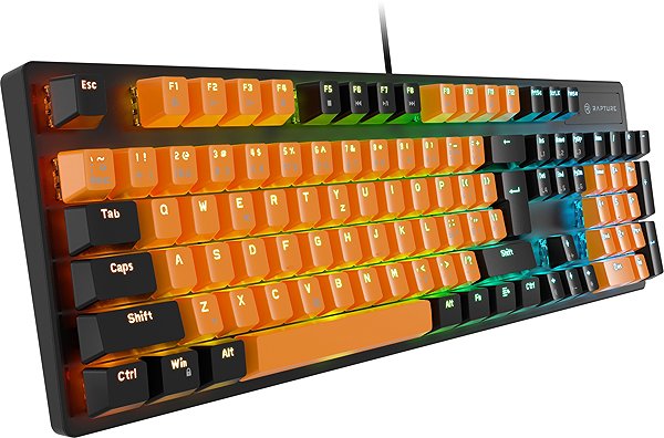 Gaming Keyboard Rapture X-RAY Outemu Red Orange-Black - CZ/SK ...