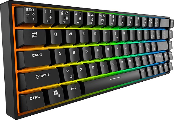 Gaming Keyboard Rapture CHARLIE V2 Wireless, Gateron G Pro 3.0 Red, black - EN/SK ...