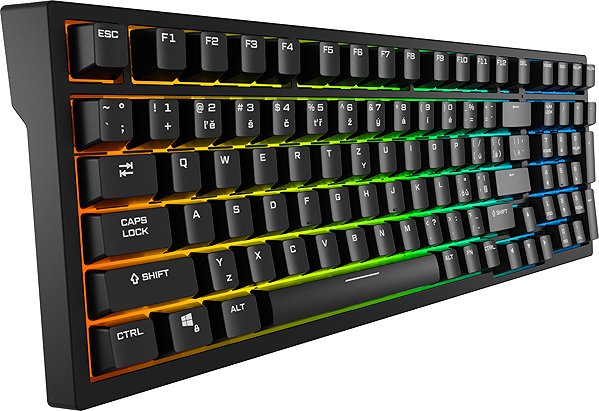 Gaming Keyboard Rapture FOXTROT, Gateron G Pro 3.0 Red, black - CZ/SK ...
