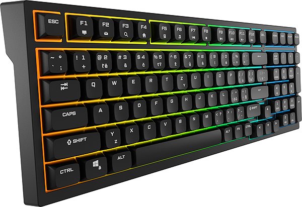 Gaming Keyboard Rapture FOXTROT HE, Gateron Dual-Rail White, black - CZ/SK ...