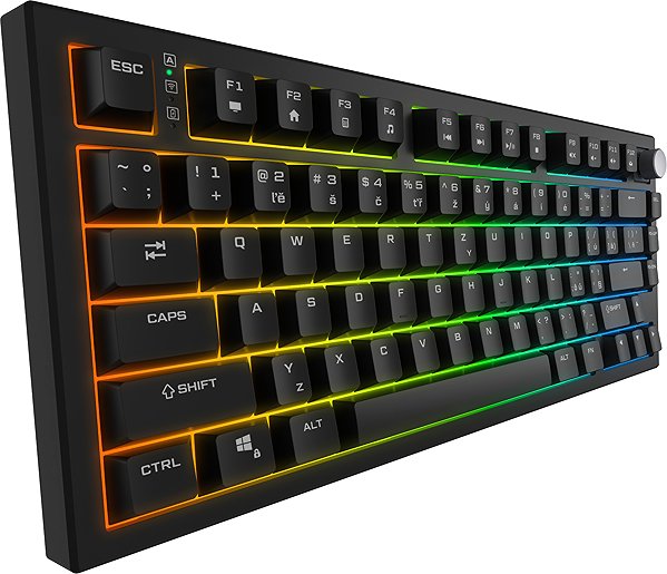 Gaming Keyboard Rapture UNIFORM Wireless, Gateron G Pro 3.0 Red, black - CZ/SK ...