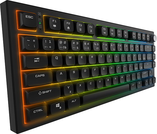 Gaming Keyboard Rapture UNIFORM ULTIMATE, Gateron Silent Red, black - CZ/SK ...