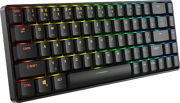 Gaming Keyboard Rapture SIERRA Wireless, Kailh White Rain LP, black - CZ/SK ...