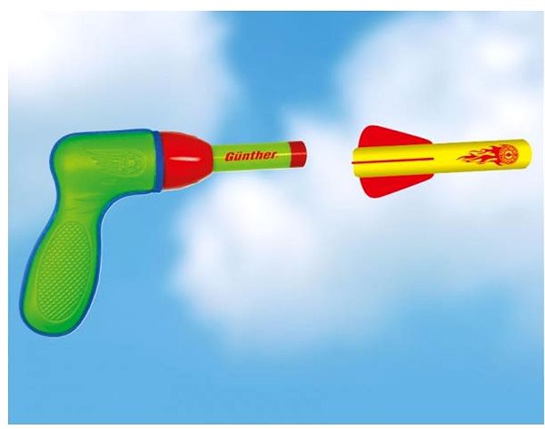 Dětská pistole Günther Pěnové rakety Pop Rocket 2 ks s pistolí ...