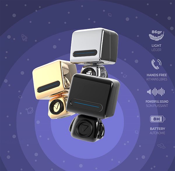 Bluetooth reproduktor Mob Astro speaker - Silver ...