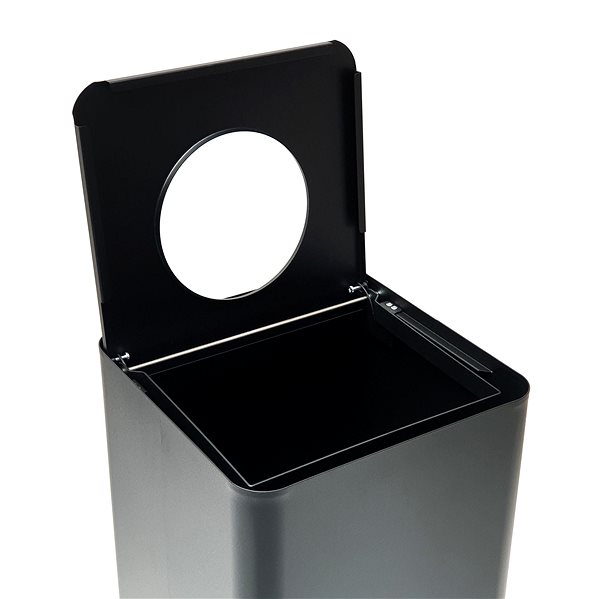 Rubbish Bin Garbage bin for separated waste Caimi Brevetti Centolitri 100 L, black ...