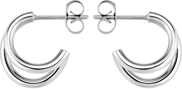 Náušnice Rosefield Double Hoops Silver 15 mm, JEDHS-J576 ...