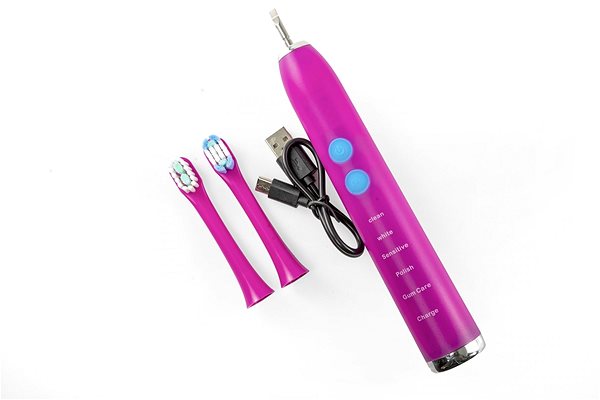 Elektrická zubná kefka OXE Sonic T1 – Elektrická sonická zubná kefka, ružová ...