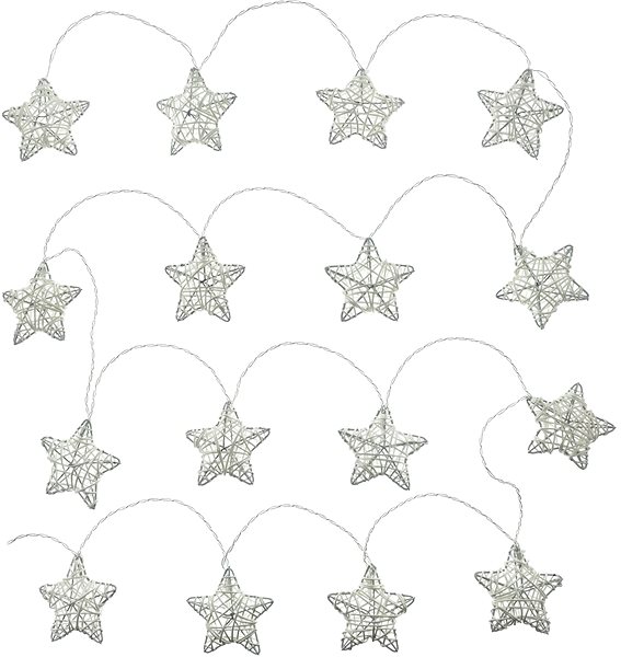 Lichterkette RETLUX RXL 249 Lichterkette Sterne Natur - 16 warmweiße LEDs TM ...
