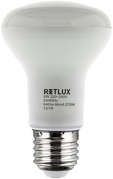 LED žiarovka RETLUX RLL 281 R63 E27 Spot 8 W WW ...