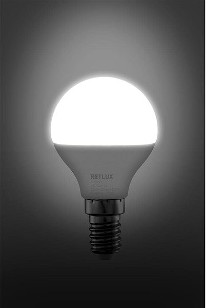 LED žiarovka RETLUX RLL 433 G45 E14 miniG 6W CW ...