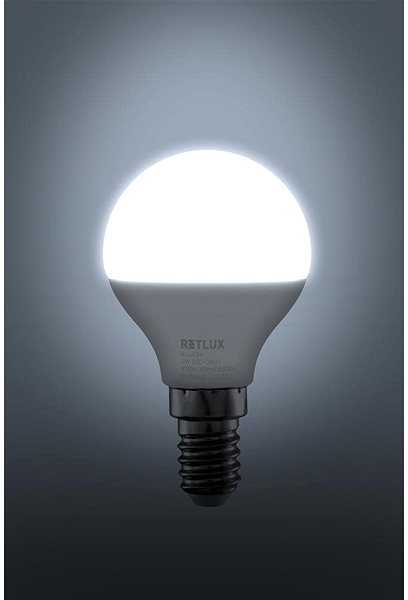 LED žiarovka RETLUX RLL 434 G45 E14 miniG 6W DL ...