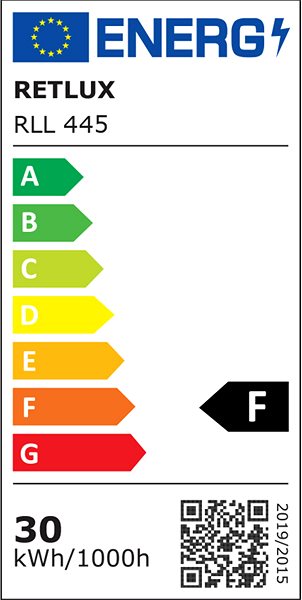 LED-Birne RETLUX RLL 445 E27 Birne 30W WW Energielabel