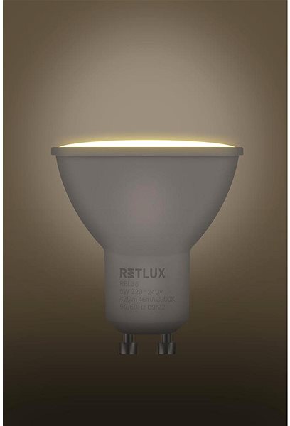 LED izzó RETLUX REL 36 LED GU10 2x5W ...