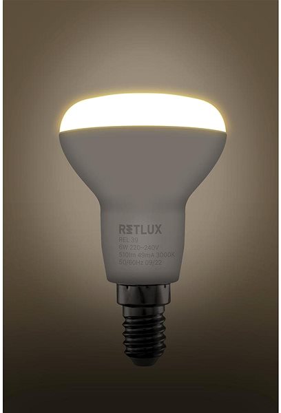 LED žiarovka RETLUX REL 39 LED R50 4×6W E14 WW ...