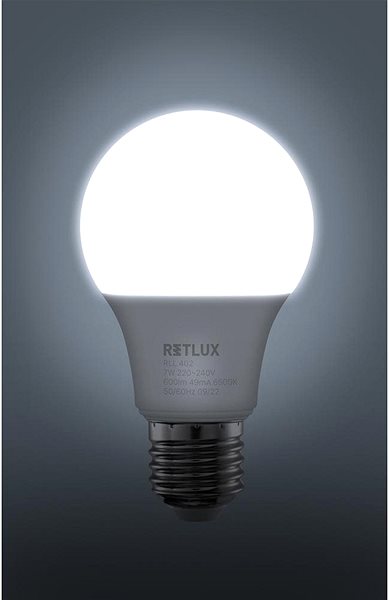LED žiarovka RETLUX RLL 402 A60 E27 bulb 7W DL ...
