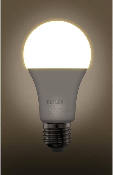 LED izzó RETLUX RLL 409 A65 E27 bulb 15W WW ...