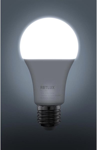 LED žiarovka RETLUX RLL 411 A65 E27 bulb 15W DL ...