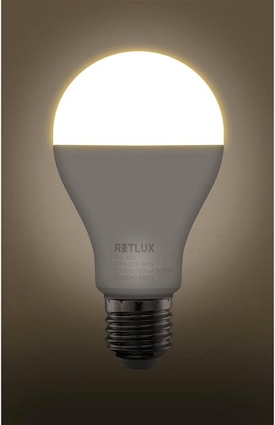 LED izzó RETLUX RLL 462 A67 E27 bulb 20W WW ...