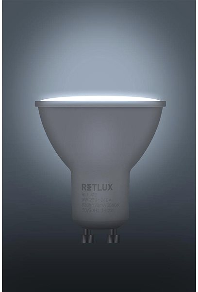LED žiarovka RETLUX RLL 419 GU10 bulb 9W DL ...