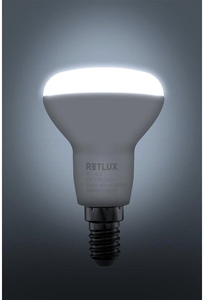 LED izzó RETLUX RLL 422 R50 E14 Spot 6W CW ...
