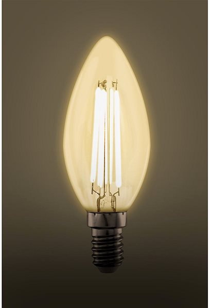 LED žiarovka RETLUX RFL 400 Fil. C35 E14 candle 5 W WW ...