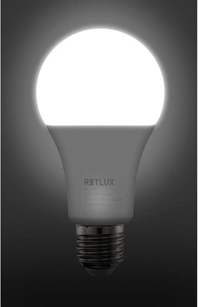 LED izzó RETLUX RLL 410 A65 E27 bulb 15W CW ...