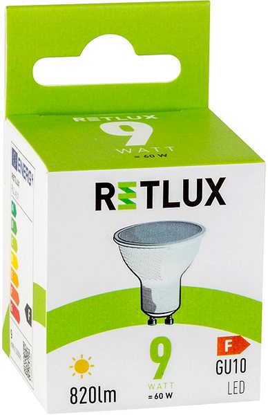 LED žiarovka RETLUX RLL 417 GU10 bulb 9 W WW ...