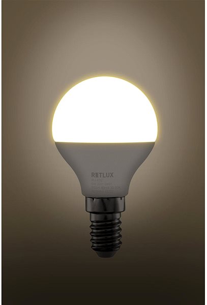 LED žiarovka RETLUX RLL 432 G45 E14 miniG 6 W WW ...