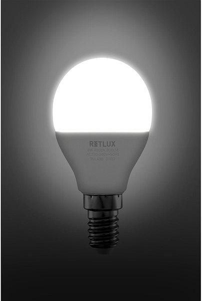 LED žiarovka RETLUX RLL 436 G45 E14 miniG 8 W CW ...
