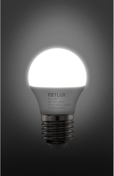 LED-Birne RETLUX RLL 439 G45 E27 miniG 6W CW ...