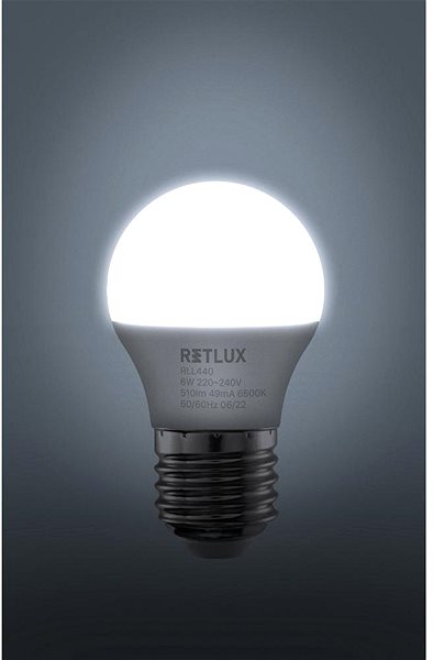 LED žiarovka RETLUX RLL 440 G45 E27 miniG 6 W DL ...