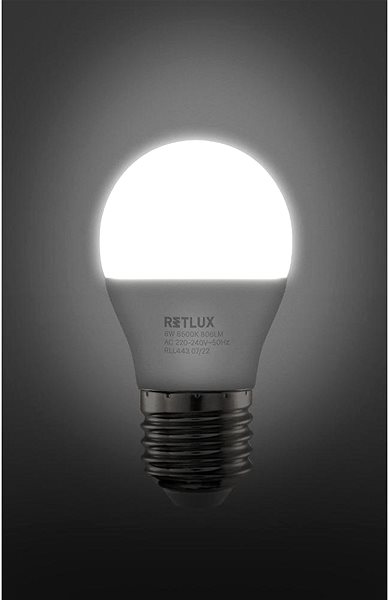LED-Birne RETLUX RLL 443 G45 E27 miniG 8W DL ...