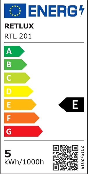 Tischlampe RETLUX RTL 201 dimmbare LED-Lampe weiß CCT 5W Energielabel