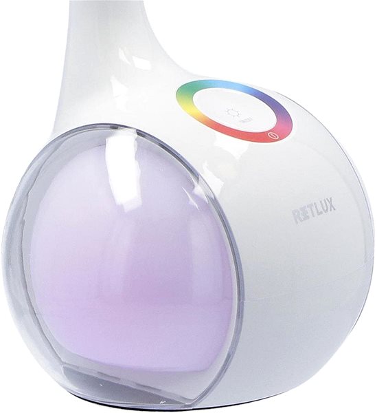 Stolová lampa RETLUX RTL 202, stmievateľná lampa LED biela RGB 5 W ...