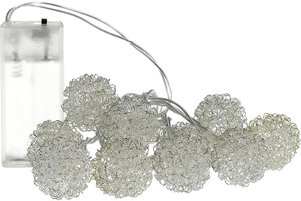 Lichterkette RETLUX RXL 493 Girlande Drahtkugeln 10 LED WW ...