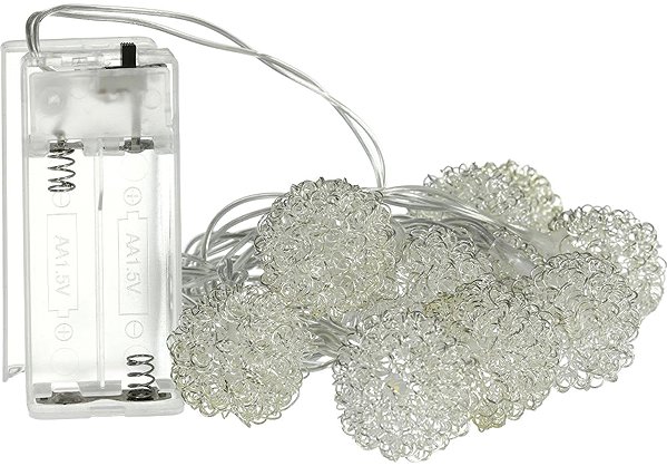 Lichterkette RETLUX RXL 493 Girlande Drahtkugeln 10 LED WW ...