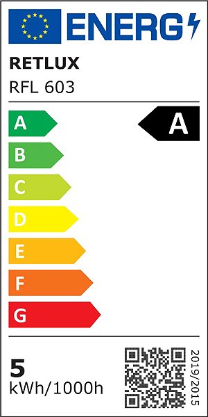 LED bulb RETLUX RFL 603 Filament A60 E27 5.2W WW A .