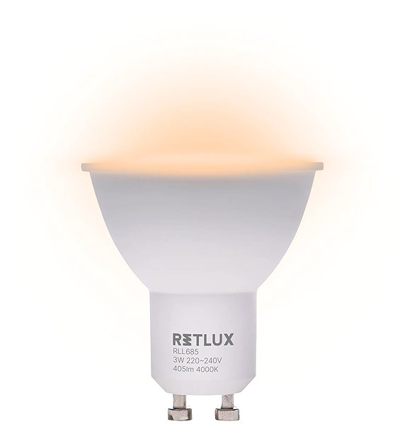 LED-Birne RETLUX RLL 685 GU10 Glühbirne 3 W CW D ...