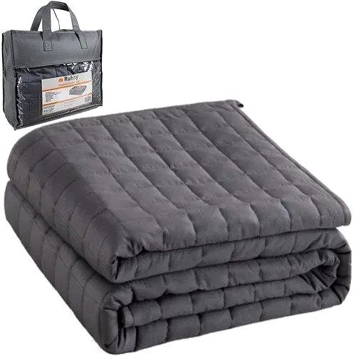 Deka Ruhhy 19532 Zátěžová přikrývka antistresová 8 kg, 150 x 200 cm šedá ...