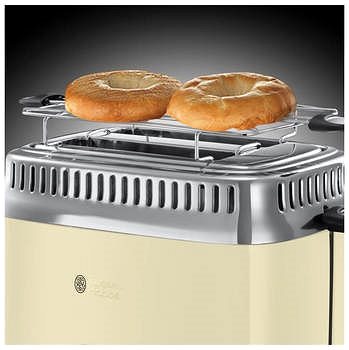 Toaster Russell Hobbs Retro Cream 21682-56 Lifestyle