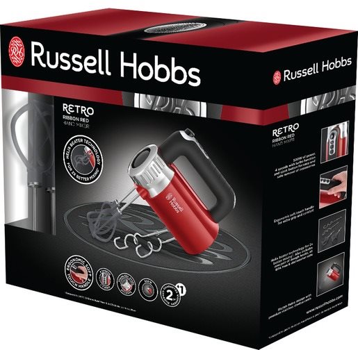 Handmixer Russell Hobbs 25200-56 Retro Handmixer Rot ...