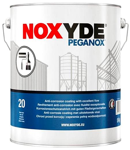 Coating Rust-Oleum Anti-corrosion elastic coating Noxyde Peganox black, RO.405.9004.5, 5 kg .