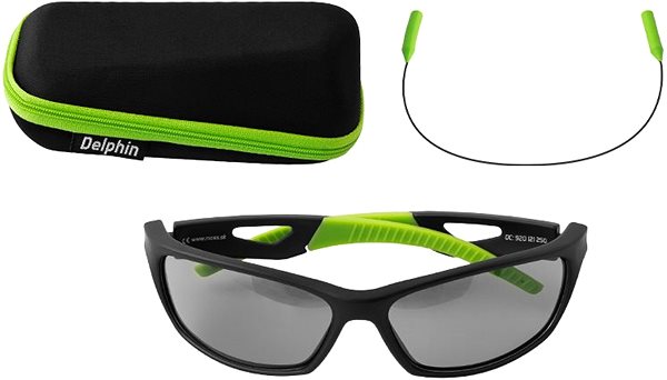 Cycling Glasses Delphin Polarized Glasses SG Flash Grey Lenses Package content