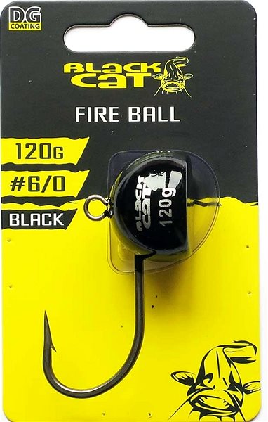 Jigová hlavička Black Cat Black Fire-Ball 120 g 1 ks ...